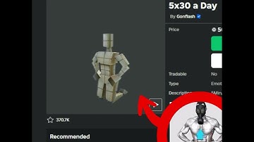 5x30 Min/Day Roblox EMOTE!?? 💀 #roblox #robloxedit #robloxgames #mm2 #memes #workout