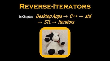 C++: Reverse-Iterators