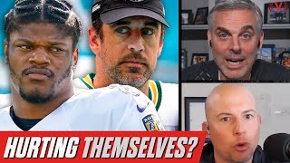 Why Green Bay Packers are sick of Aaron Rodgers, Lamar Jackson's agent issue | Colin Cowherd NFL