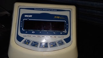 SMART Ti10 serios weight scale calibration