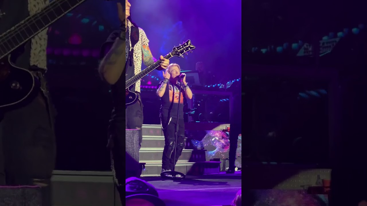 Someone threw a bra onstage at the GNR show in Idaho.