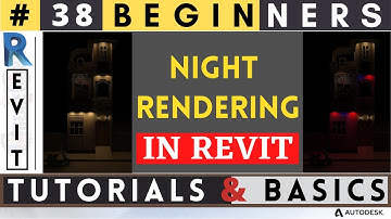 #38 Beginners / NIGHT RENDERING IN REVIT / TURN LIGHTS ON / Revit Tutorials & Basics / #revit