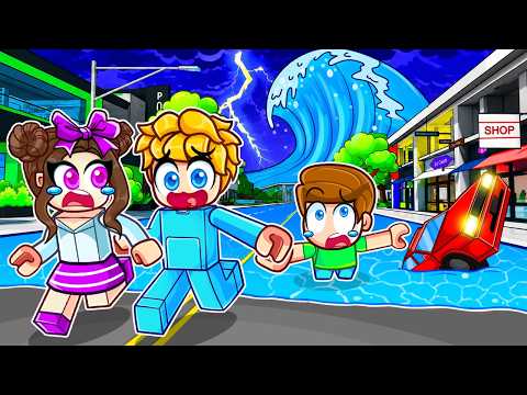 Wir haben einen TSUNAMI ÜBERLEBT in Roblox Snapchat!