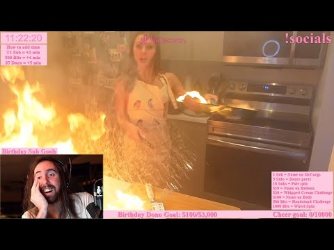 Streamer almost burns down her house