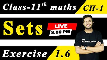 exercise 1.6 Chapter 1 Sets I class 11 mathematics ( 2022 - 2023 )