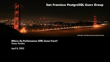 "Where do Performance Cliffs Come From?" with Tomas Vondra