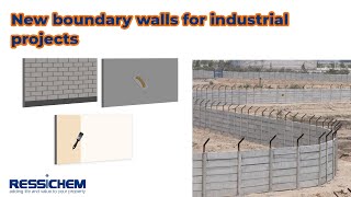 Waterproofing System for New Industrial Boundary Walls | Ressichem