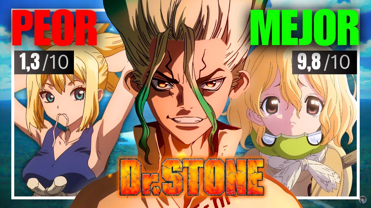 Vi los 3 EPISODIOS PEOR y MEJOR CALIFICADOS de DR.STONE