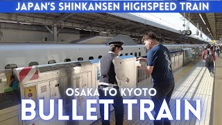 Osaka to Kyoto Japan on Shinkansen Bullet Train 2024