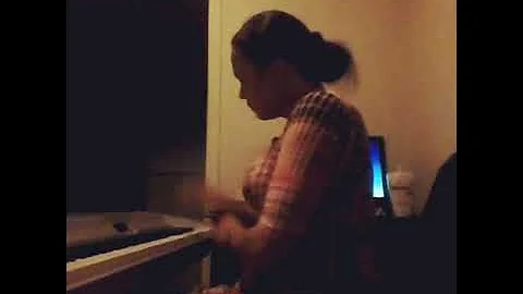 Christy Washington at home playing