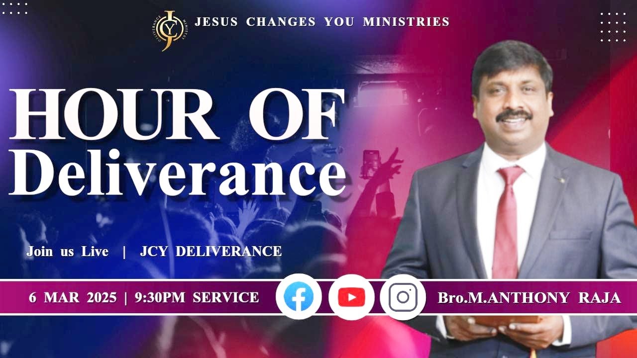 Tony Raja விடுதலை நேரம் I HOUR OF DELIVERANCE 🔴🅻🅸🆅🅴 I Bro.Anthony Raja # ...