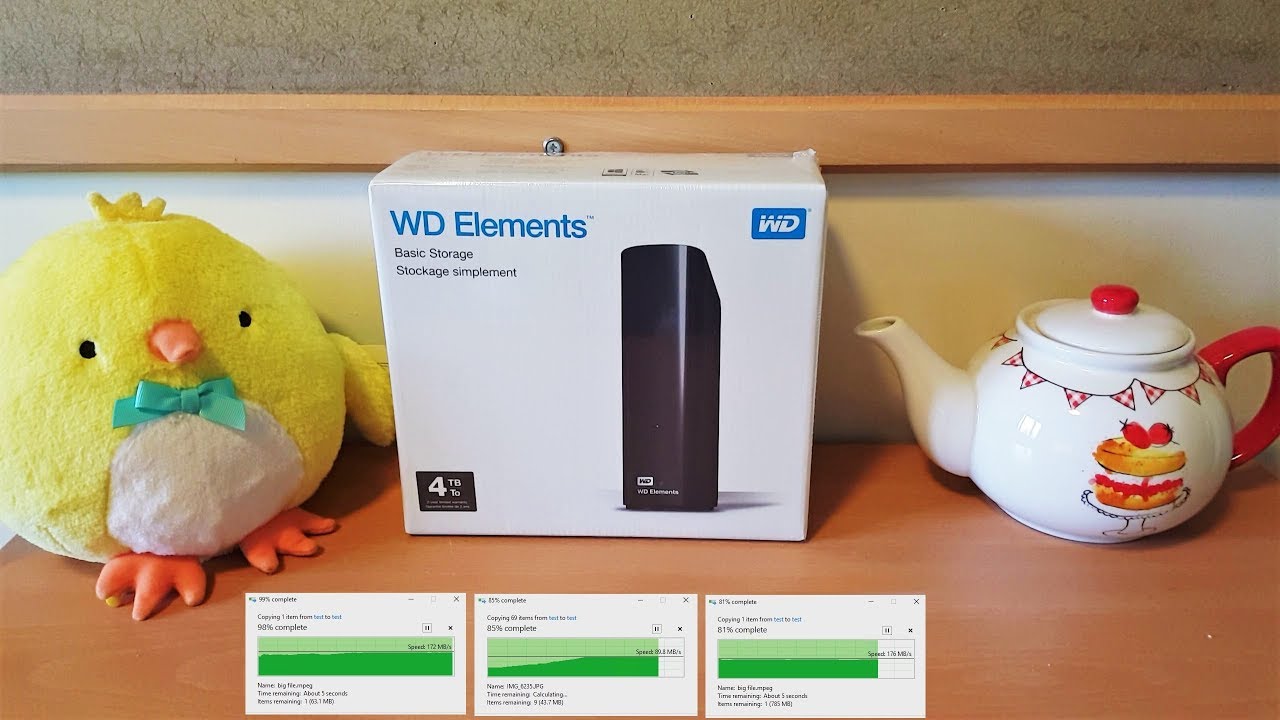 WD Elements 4TB External Drive: Unbox+Setup+Performance Analysis