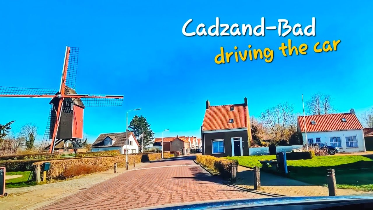 Driving to Cadzand-Bad 🚗  Netherlands | 4K 🚗 A Silent Journey ❤️