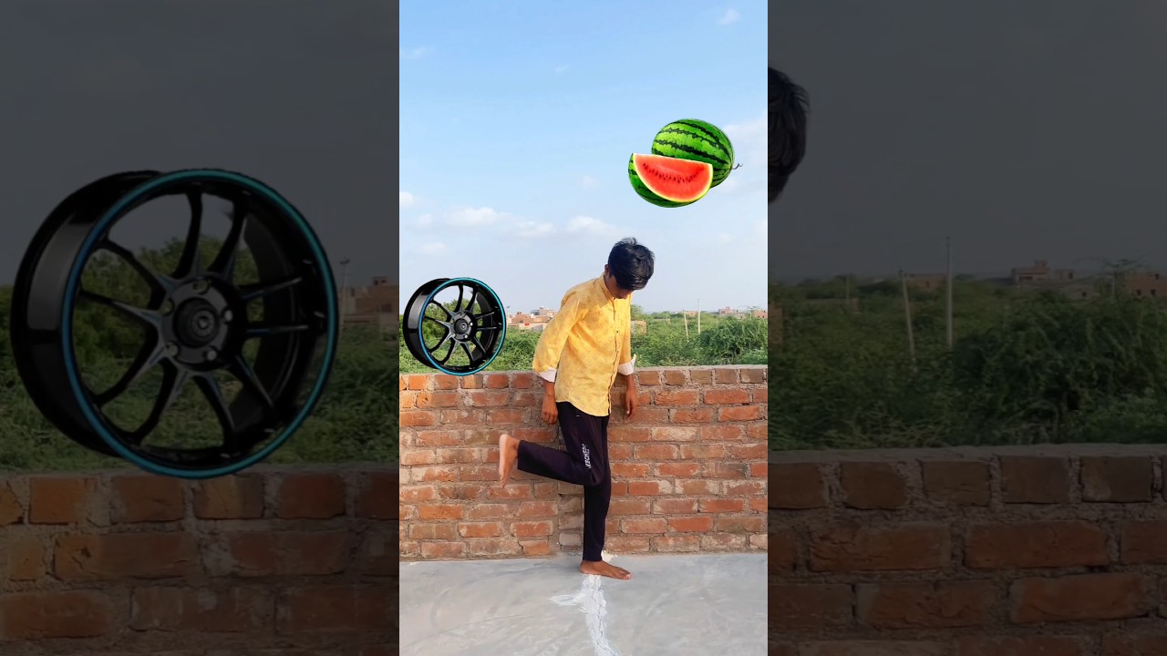 Moye Moye flying body parts catching vs insects vs cycle boy - Funny vfx magic