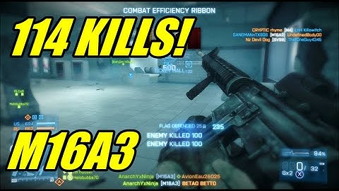 BF3 - 114 kills operation metro w (M16A3) | Switched to losing team!