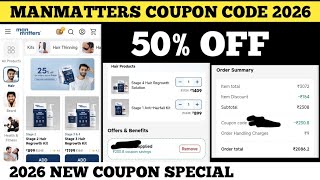 Manmatters Coupon Code 2026 50 off new coupon today manmatters coupon code
