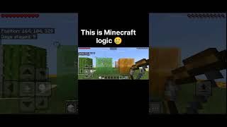 Minecraft logic🥲 100 like target 🎯 please 🙏 subscribe support me #minecraft #logic #minecraftplayers