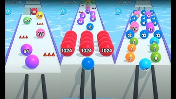 Ball Run 2048 All Levels Gameplay [android,ios]