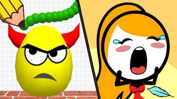 DRAW TO SMASH vs SAVE HER - New Levels Satisfying Double Gameplay Walkthrough Android ios