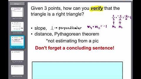 Notes 1.1-Distance & Midpoint Formulas
