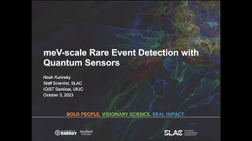 "Quantum Sensing at meV Energy-Scales for Dark Matter Searches", Noah Kurinsky