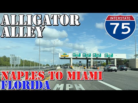 I-75 South - Alligator Alley - Naples to Miami - Florida - 4K Highway Drive