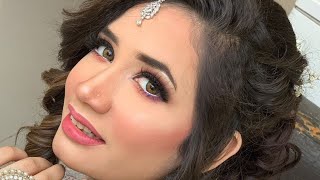 Latest soft Bridal Makeup 2022 || Bridal Makeover || Ouj Beauty Parlour screenshot 1