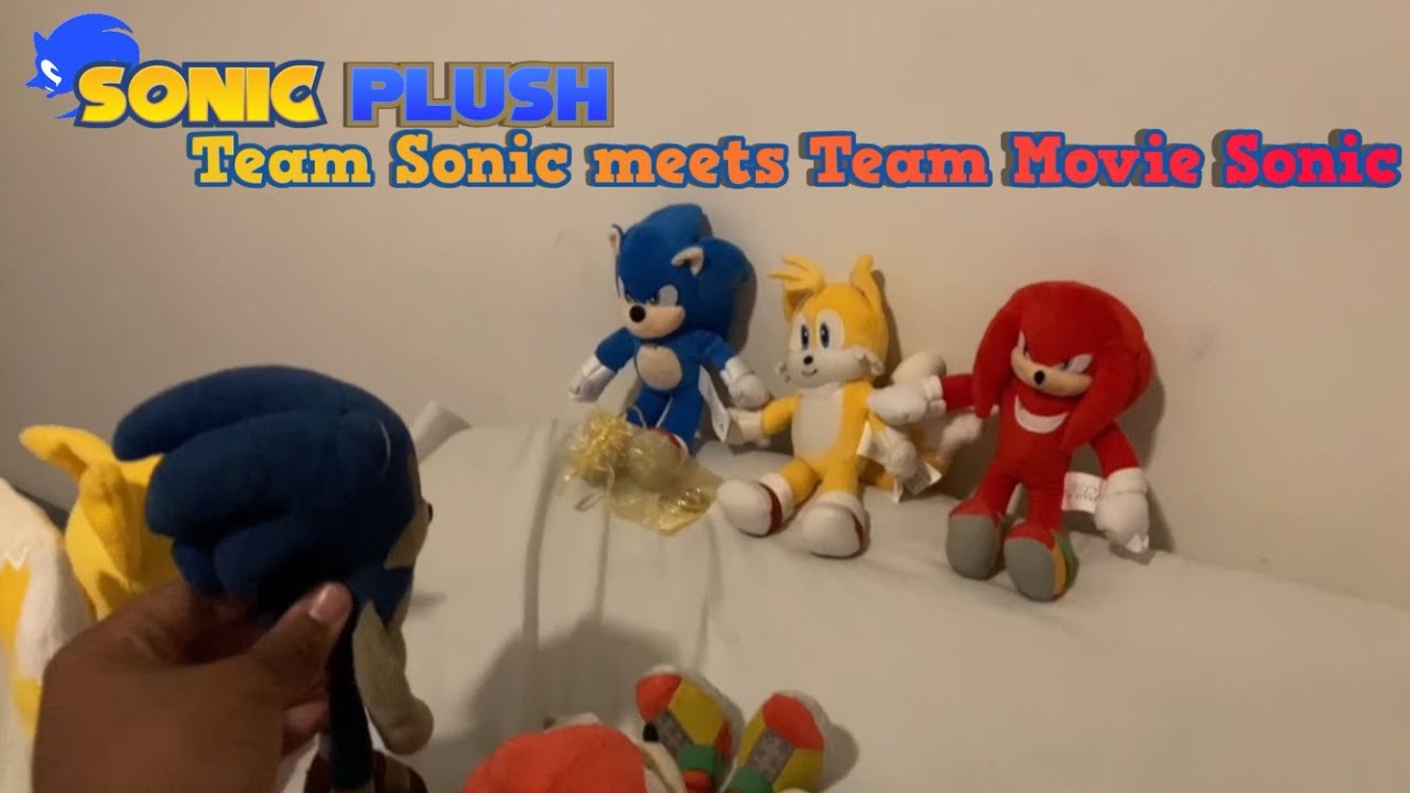 Sonic plush: Team Sonic meets Team Movie Sonic