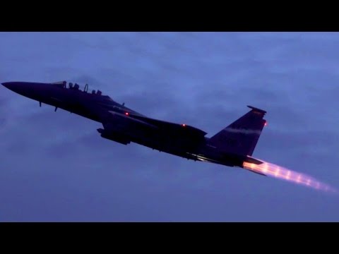 F-15E Takeoffs in Slo-Mo