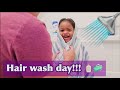 MY DAUGHTER'S CURLY HAIR WASH DAY ROUTINE!!!