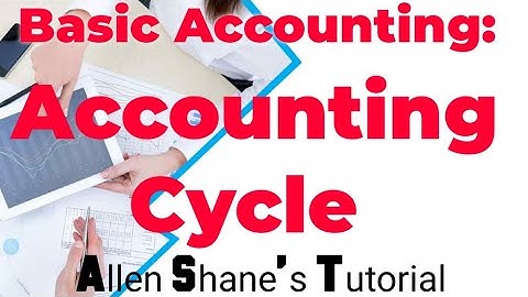 Basic Accounting: ACCOUNTING CYCLE (video #25)