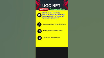 Evaluation systems belongs to the category of being an innovative practice? ║  MCQ4