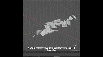 CELL FRACTURE - BLENDER 3D