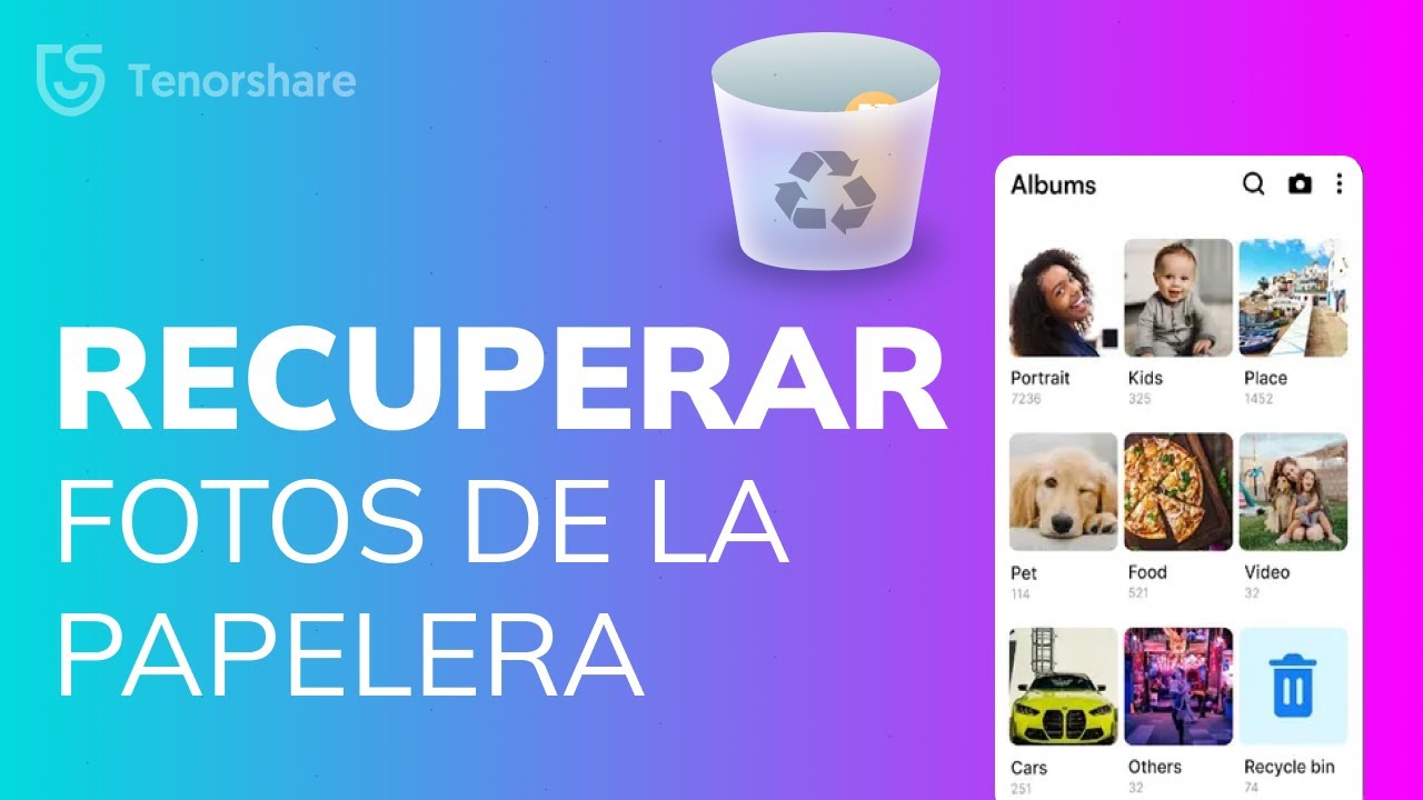 Cómo recuperar fotos y videos de la papelera del movil Android - YouTube