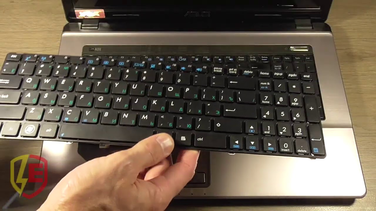 Как заменить клавиатуру в ноутбуке ASUS K73S keyboard replacement - YouTube