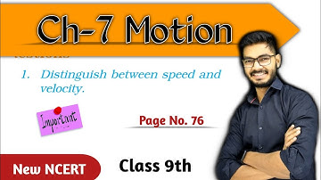 Question 1 on page number 76 Motion Class 9 Science New NCERT || by rajeev sir
