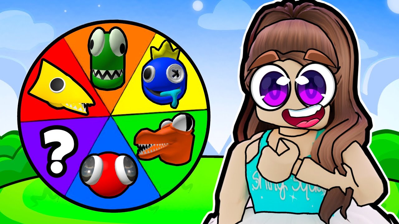 Rainbow Friends Challenge Wheel! WILL I SURVIVE