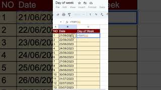 Extract Week Day From given Date