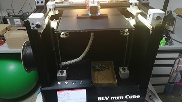 BLV mgn Cube 3d printer is printing at 110 mm/s