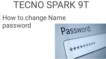 How to change Name password Lock in Tecno Spark 9T phone, name password change setting