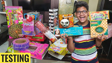Testing new Diwali Unique items 2021 Diwali Crackers testing Fireworks stash testing Diwali video