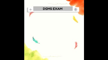 DGMS Exam related video | Suranga Oli