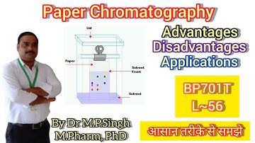 Paper Chromatography | Advantages, Disadvantages & Applications | Analysis-II | BP701T | L~56