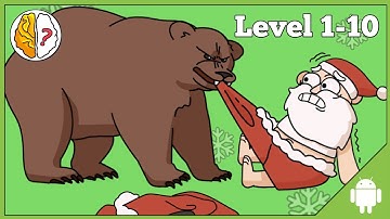 Brain Out Save Santa Gameplay Walkthrough Android Level 1-10