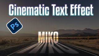یجاد افکت متن شفاف روی جاده در فتوشاپ |How to Create a Transparent Text Effect on Road in Photoshop screenshot 3