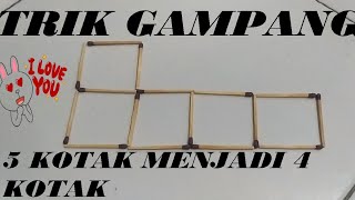 ASAH OTAK - Pindahkan 3 batang korek api agar menjadi 4 kotak screenshot 5