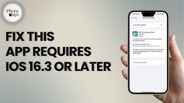 How to Fix This Application Requires iOS 16.0 or Later