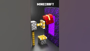 Minecraft 3D Nether Portal Satisfying Simulation 💎⛏️#minecraft #minecraftanimation #shorts