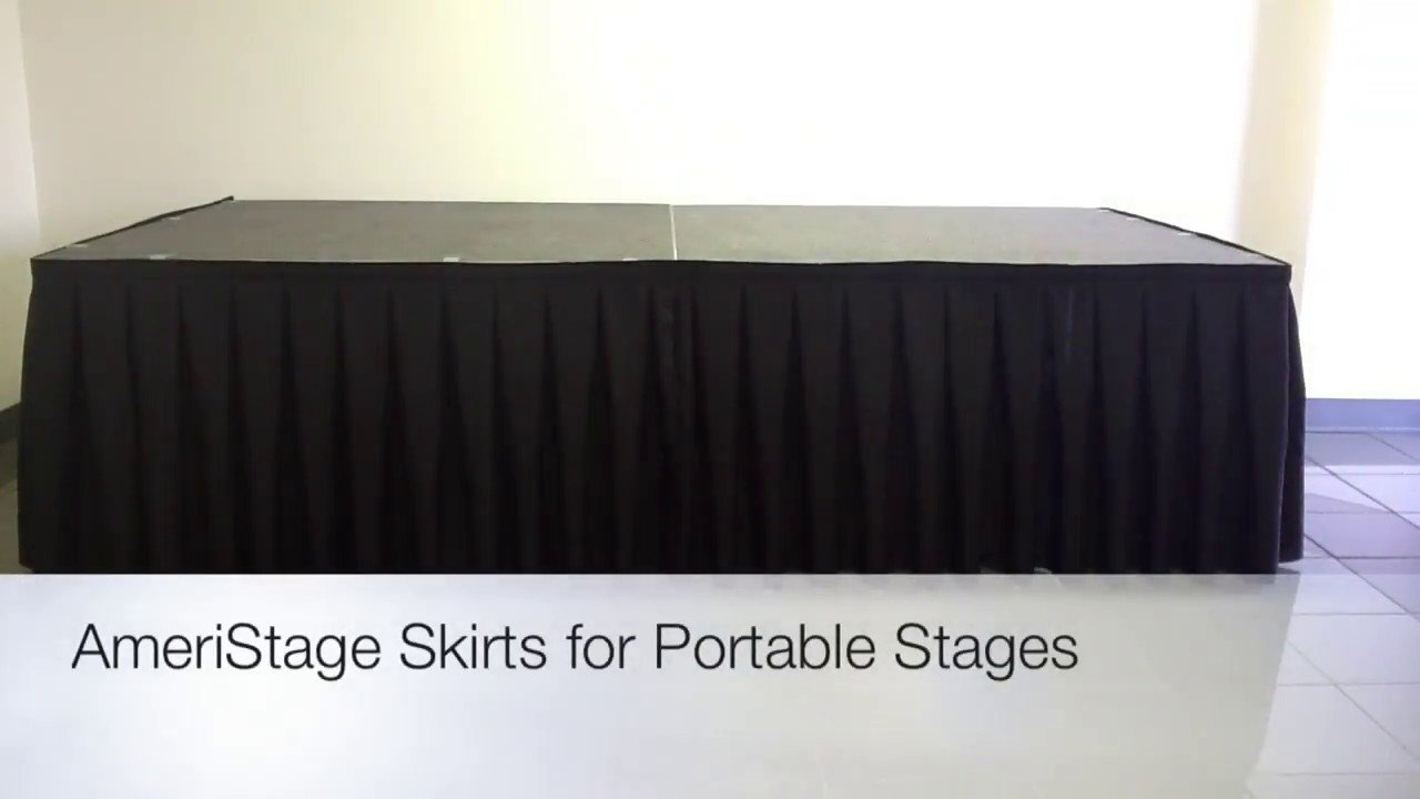 AmeriStage Skirts for Portable Stages - YouTube
