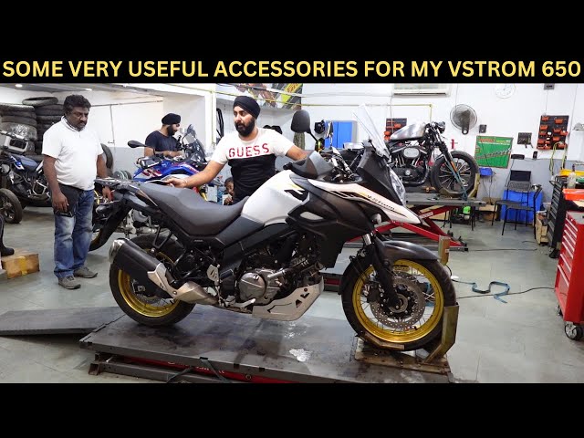 Added Very Useful Accessories To My Suzuki VSTROM 650 | Givi Airflow | Sunny has Plans YouTube